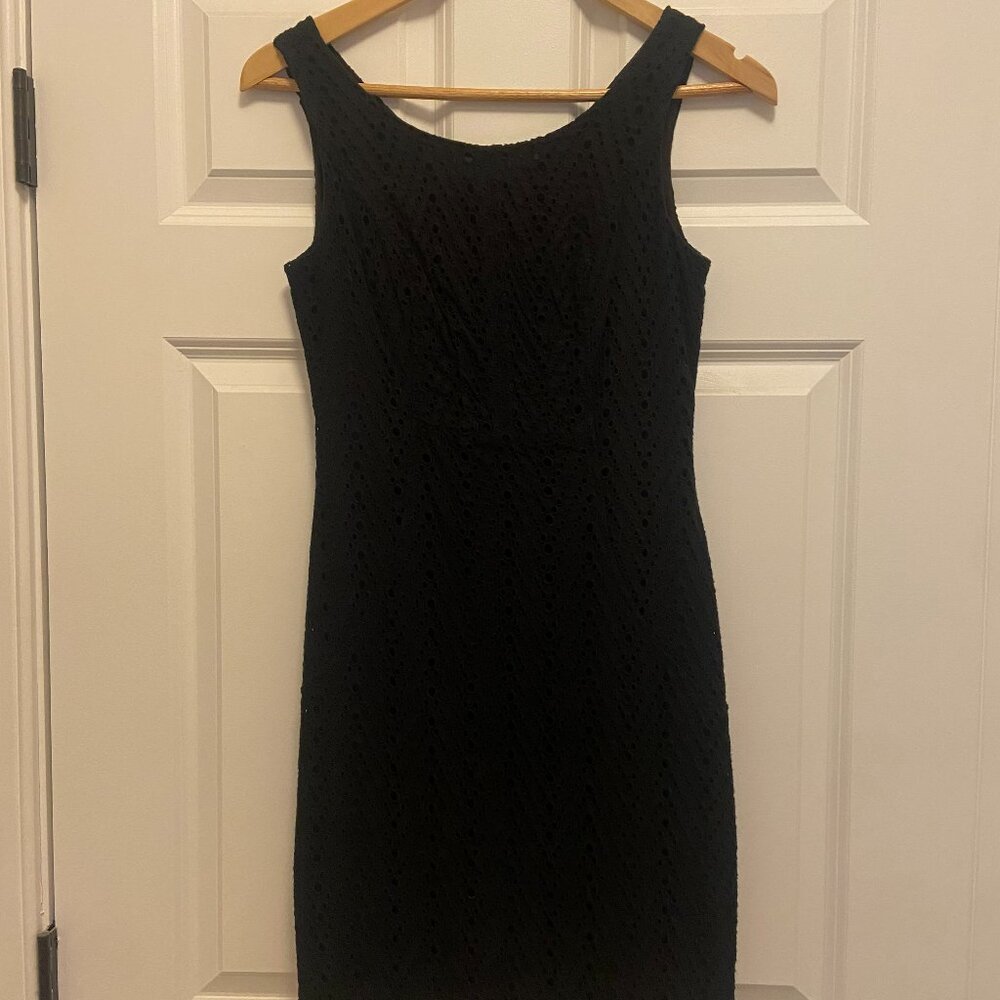 The Limited Black Eyelet Dress Size 0